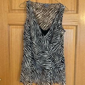 Zebra print blouse